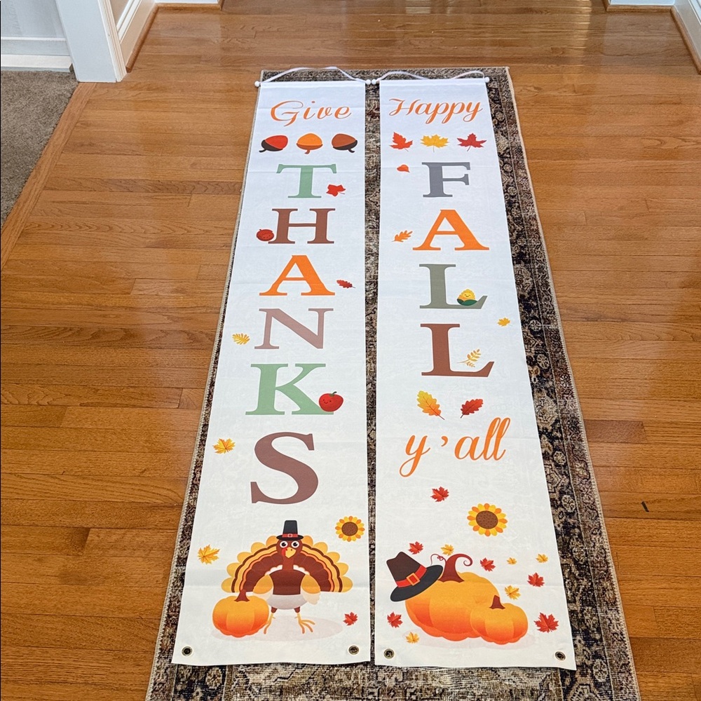 Thanksgiving Wall Banners with Festive Design - Picture 1 of 6